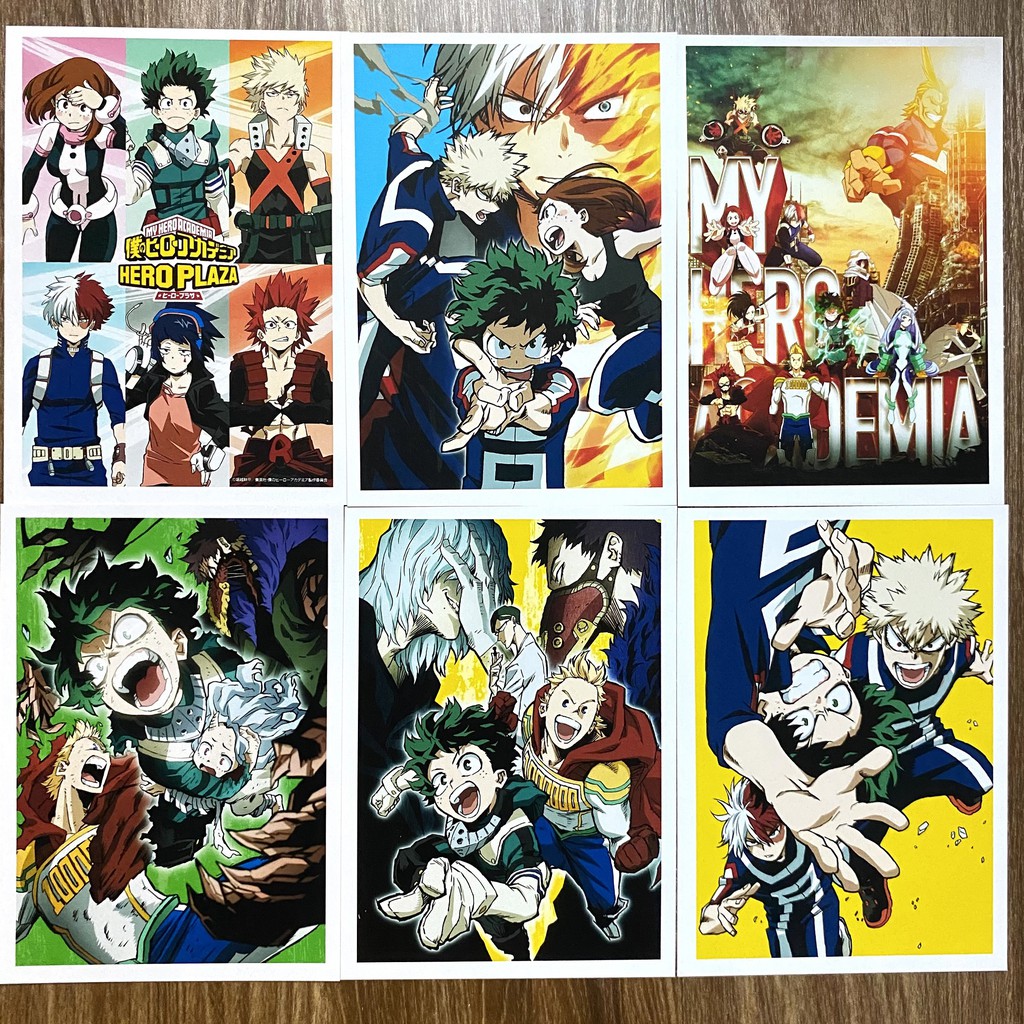 Bộ 20 tấm postcard Boku no Hero Academia - Học viện anh hùng