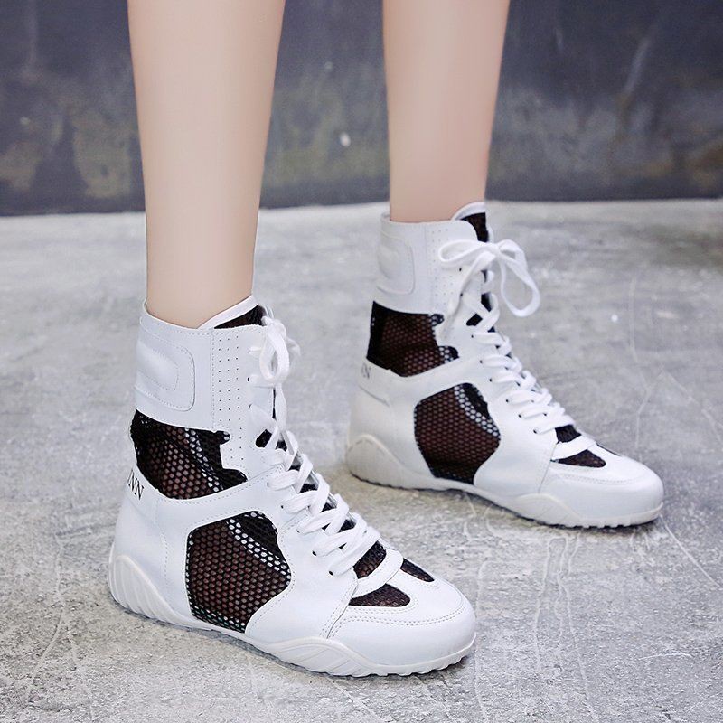 Breathable Martin Boots Hollow Short High Top Thin Style Mesh Women s Shoes Korean Fashion Trend All-match Net Red