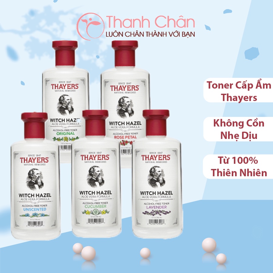 Nước hoa hồng Thayers Witch Hazel Toner