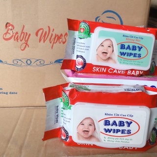 Combo 10 bịch khăn giấy ướt Baby wipes 80gr