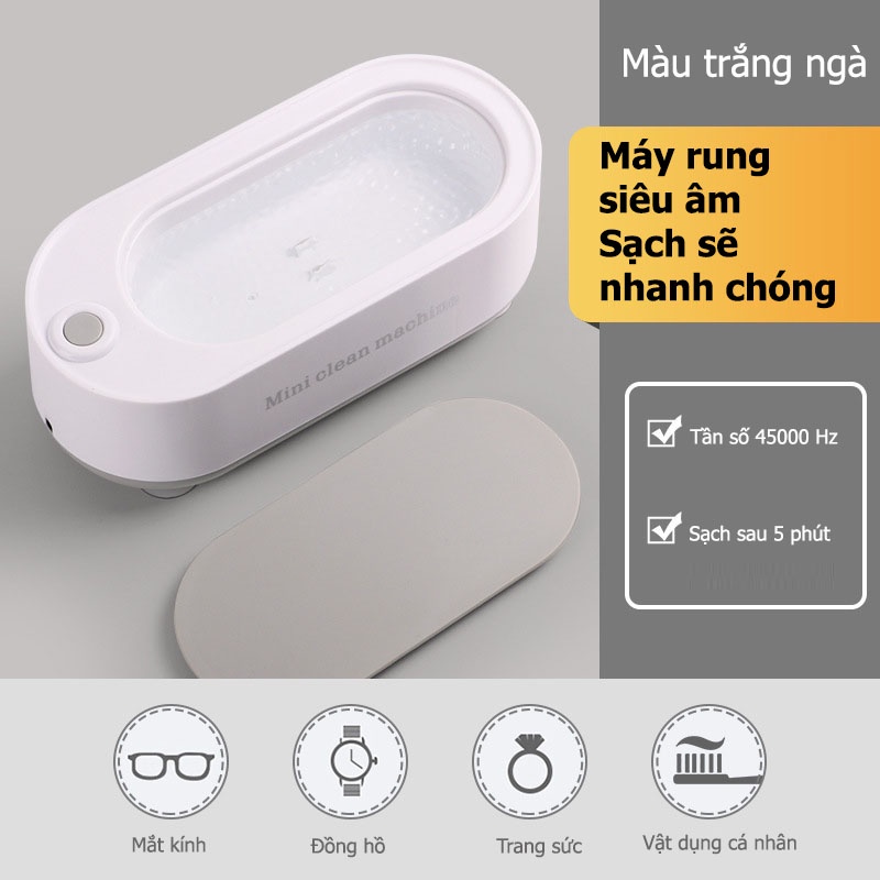 Máy rửa kính - trang sức đa năng bằng sóng siêu âm Mini clean machine