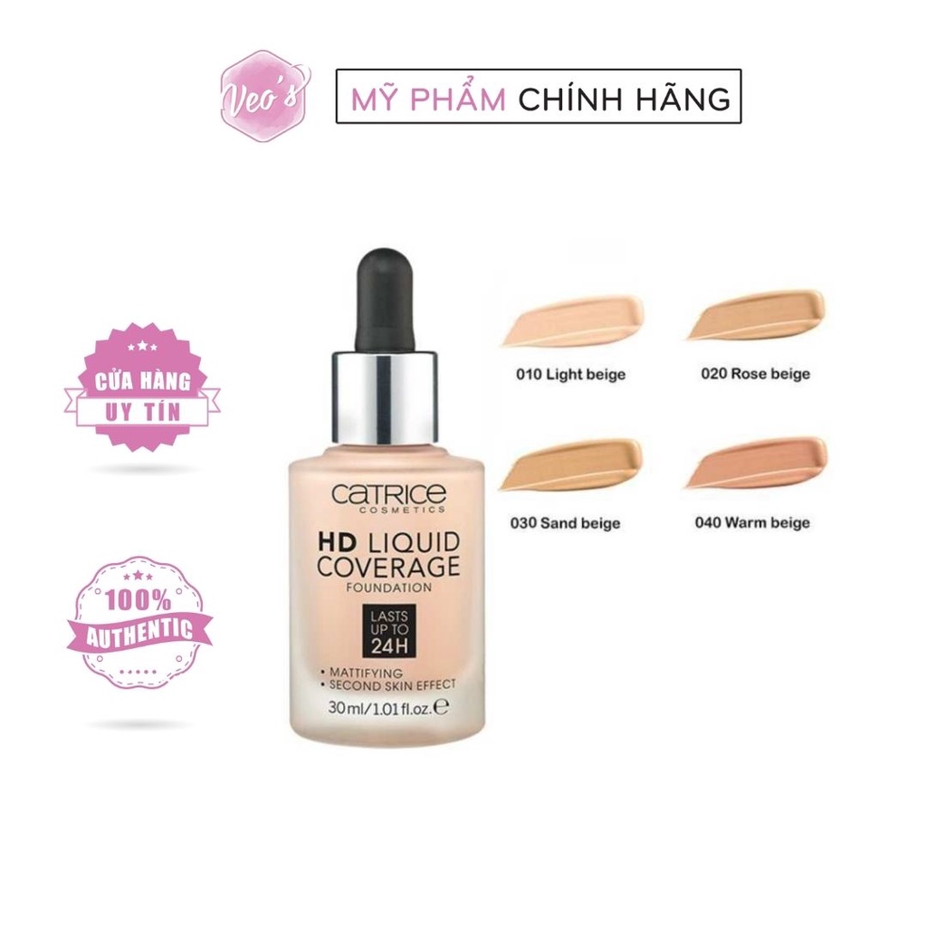 Kem nền Catrice HD Liquid Coverage Foudation