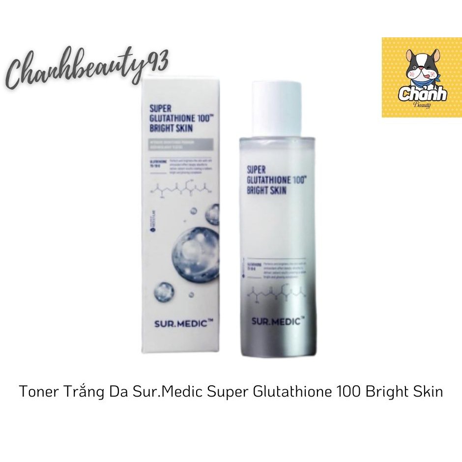 Toner Trắng Da SurMedic Super Glutathione 100 Bright Skin
