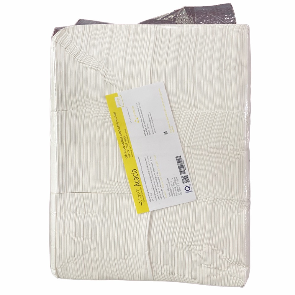 Giấy Ăn 1 Kg Rút Mịn Acacia Tem Vàng Cho Vào Hộp Vuông