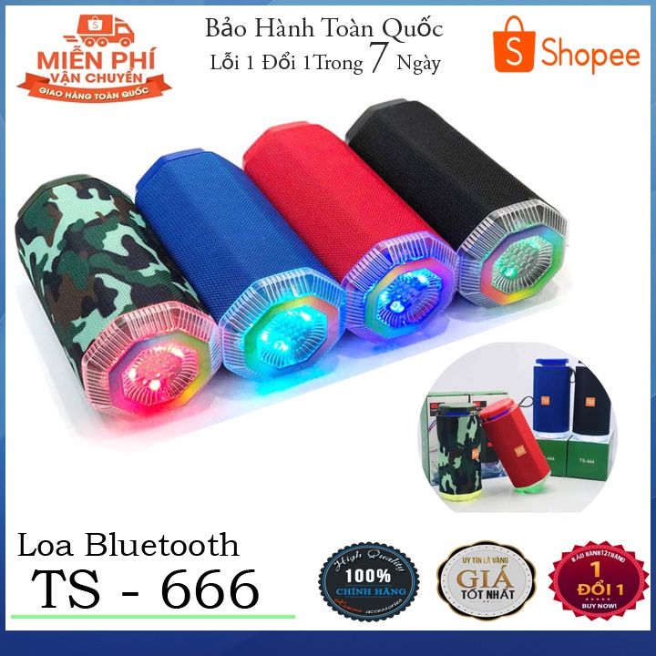 Loa bluetooth không dây TS-666 Mini vỏ nhôm nghe nhạc hàng cao cấp- siêu đẹp