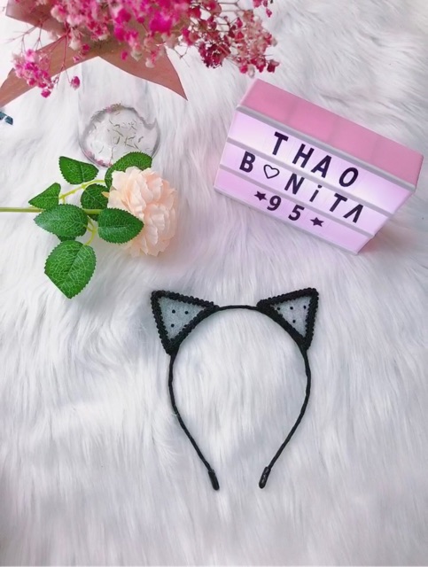 Cài tóc tai mèo nơ chuông xinh xắn - Kèm clip T107 GIAO HOẢ TỐC HCM