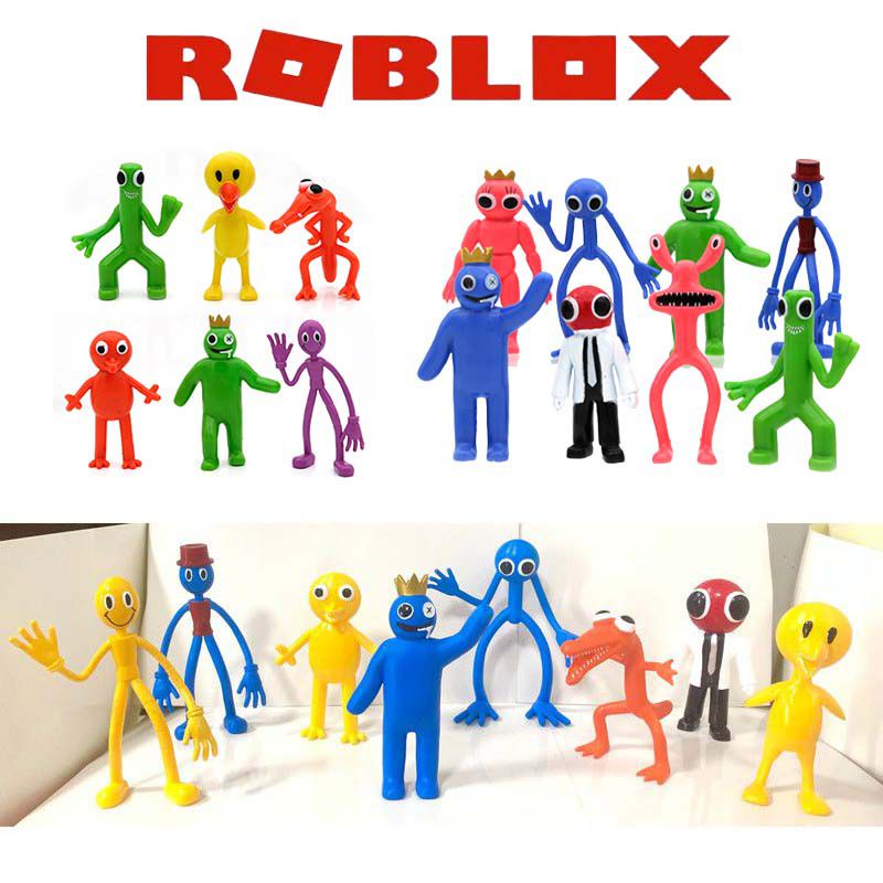 6/8pcs Rainbow Friends Game Figure Monster ROBLOX Action Figure Collection Model Doll Toys Decoration Handmade Doll Kids Gifts