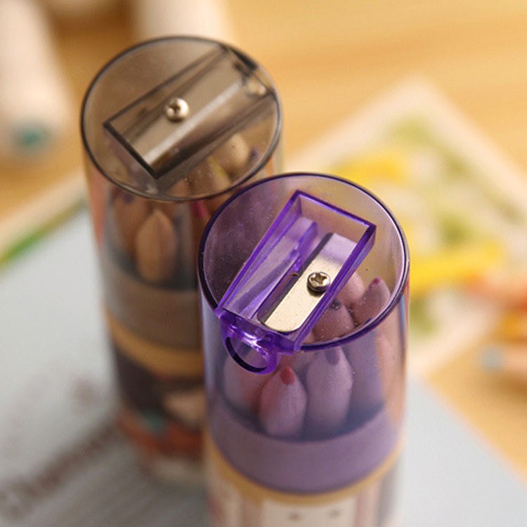 12 bút chì màu cỡ nhỏ họa tiết hoạt hình dành cho học sinh