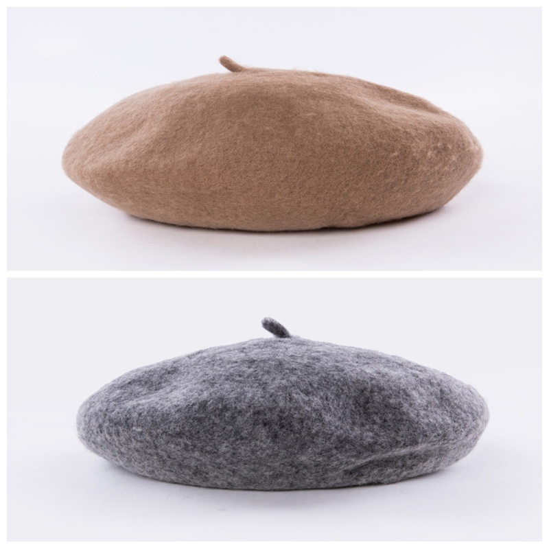 Mũ Beret Vải Nỉ Thiết Kế Tinh Tế Phong Cách Vintage