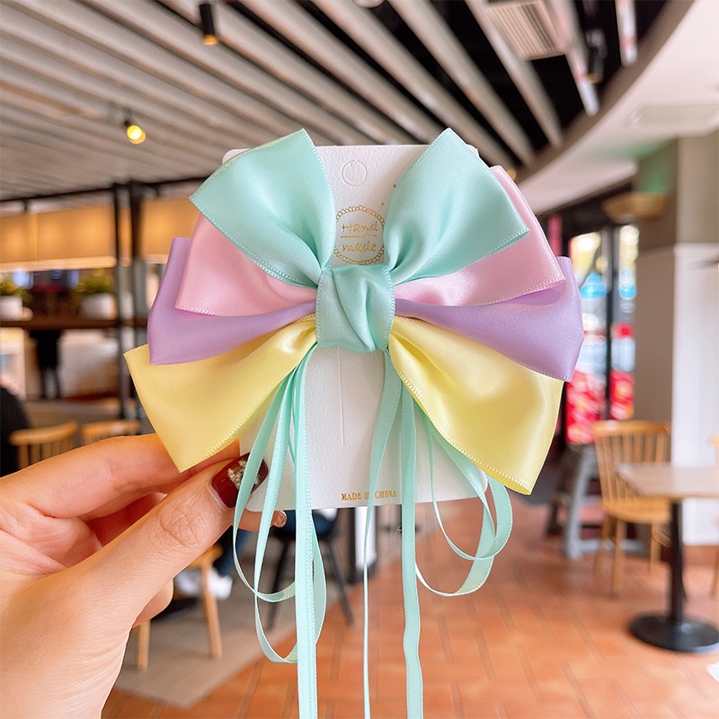 Kẹp Tóc Hình Nơ Họa Tiết Công Chúa Bạch Tuyết Dễ Thương Cho Bé Gái