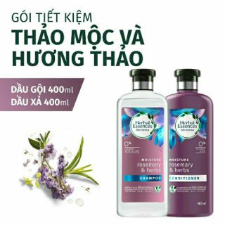 Combo Bộ Gội Xả Herbal Essences Thảo Mộc và Hương Thảo 400ml/ chai