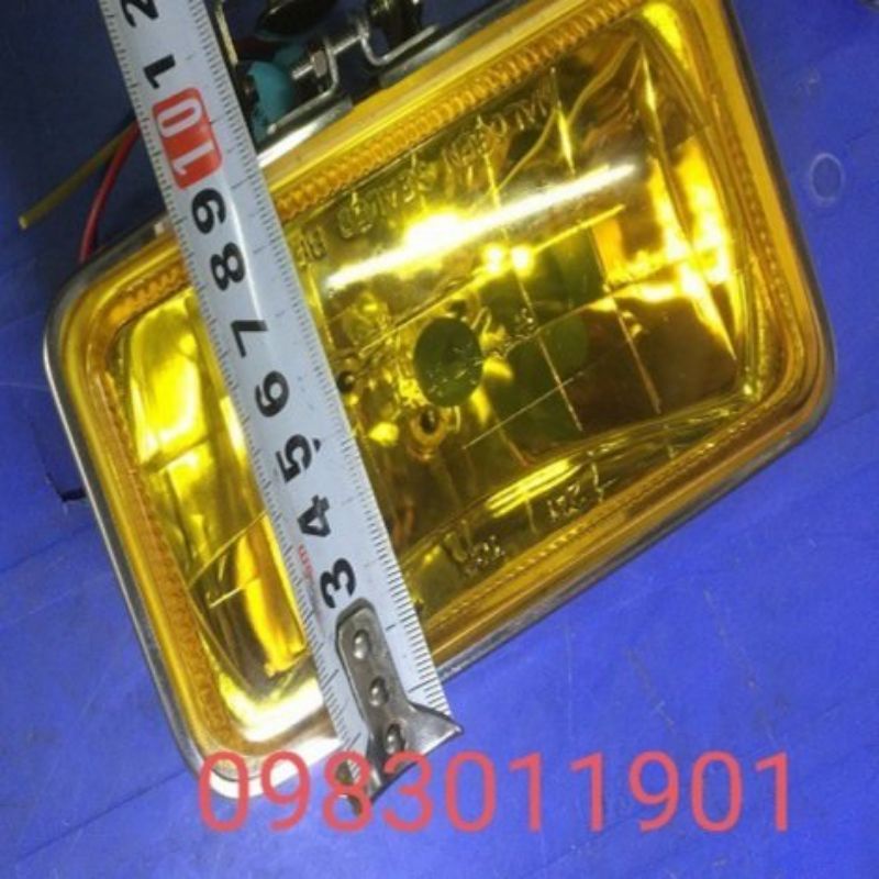 Đèn ô tô, đèn trợ sáng hình chữ nhật HT88 siêu sáng điện 12v, 24v