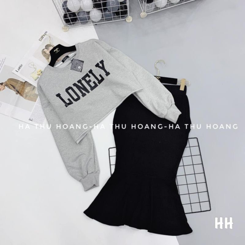 [Có bán rời] Set áo croptop phối chân váy đuôi cá maiphuongbui