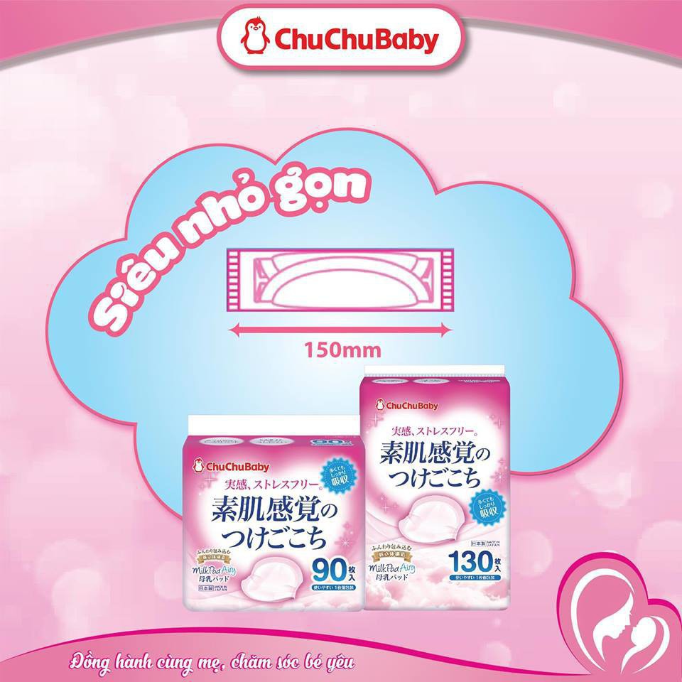 Lót thấm sữa Nhật Bản chính hãng ChuChu Baby hộp 30 miếng