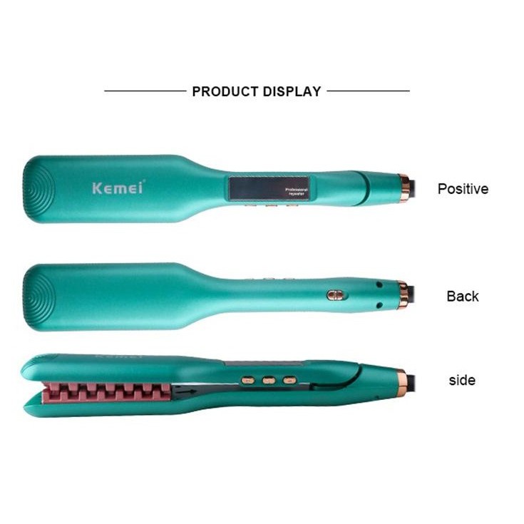 Máy Làm Tóc, Máy dập xù bấm tóc phồng chân tóc chân vuông mẫu mới hot trend km-1228, Bảo hành 24 tháng