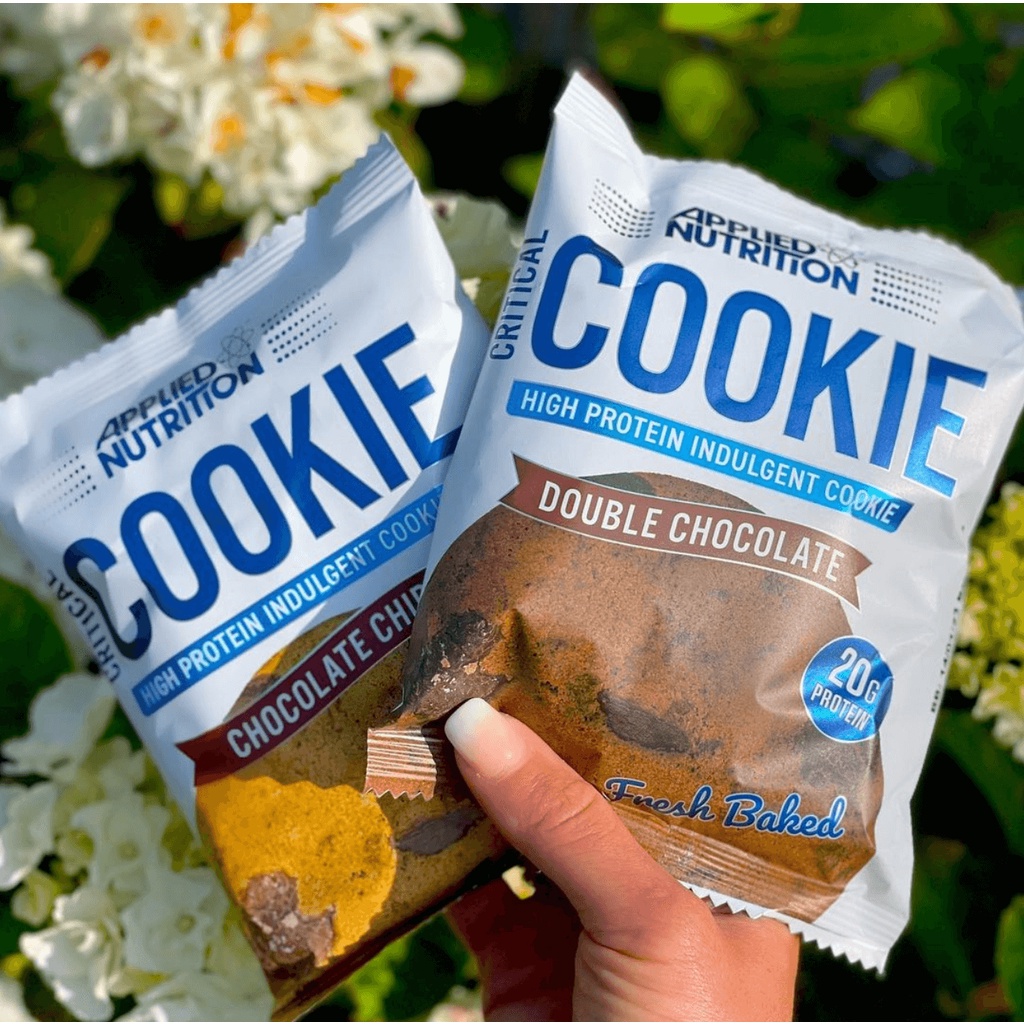 Bánh protein Applied Nutrition Critical Cookie 85g bánh size to 2 lần dùng, giàu protein, chính hãng nhập khẩu UK