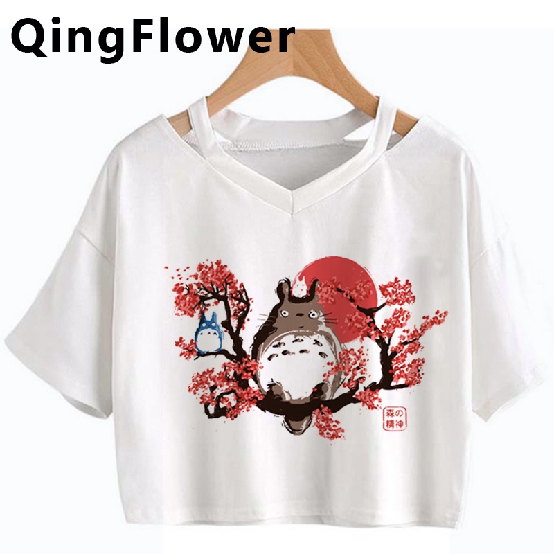 Áo Thun Cặp Tay Ngắn In Hình Totoro Dễ Thương
