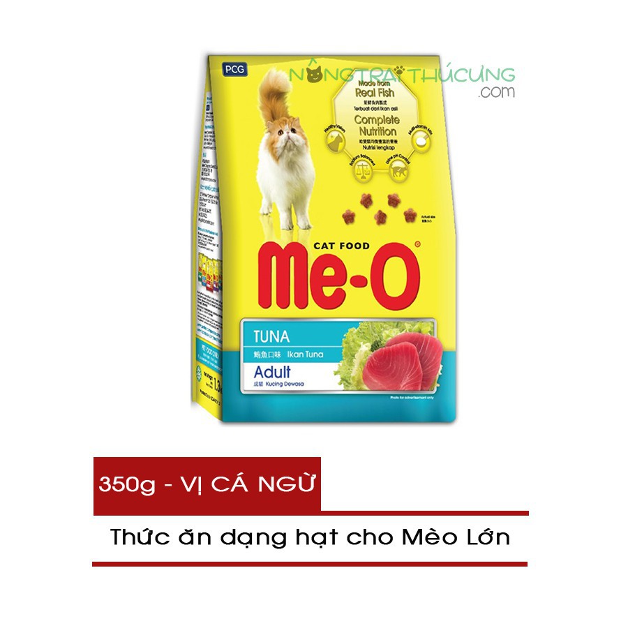 Thức ăn cho mèo lớn me-o cá ngừ 350g - hạt cho mèo meo