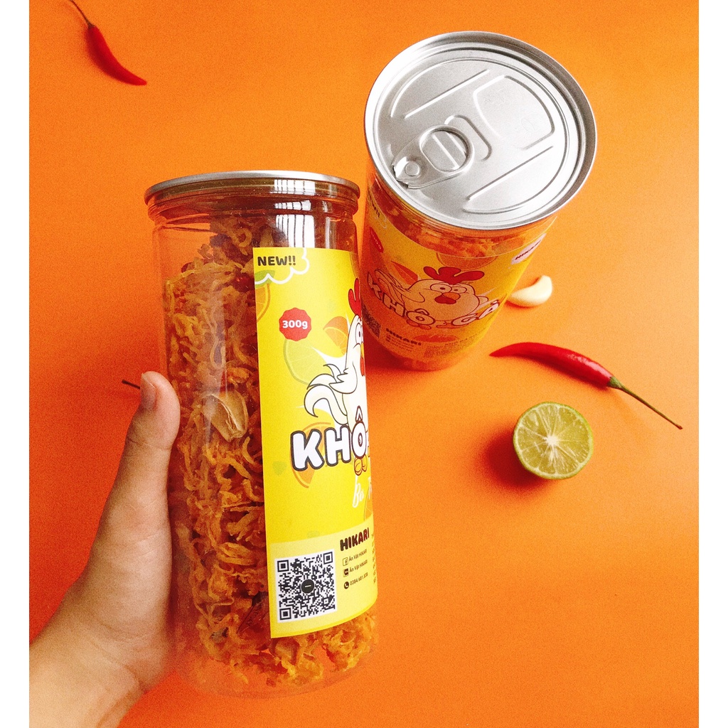 Khô Gà Bơ Tỏi 300g Đồ Ăn Vặt Ngon An Toàn Vệ Sinh Thực Phẩm - Hikari | BigBuy360 - bigbuy360.vn