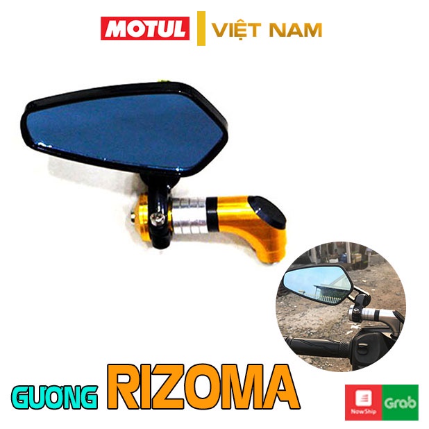 ◄✢Gương chiếu hậu xe máy Rizoma thời trang mini mẫu CRG chân 3D gắn kính cho AB, SH, SH Mode, Wave,…
