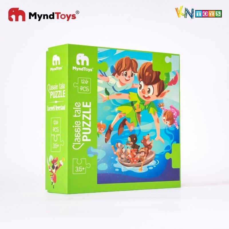 Đồ Chơi Xếp Hình MyndToys - Classic Tale Puzzle – Farewell Neverland (Peter Pan - 126 mảnh ghép cho bé từ 3.5 tuổi)