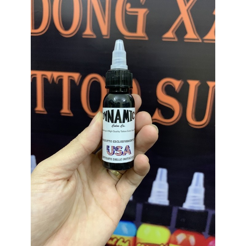 Mực màu đen xăm hình dynamic hàng chính hãng usa 1oz