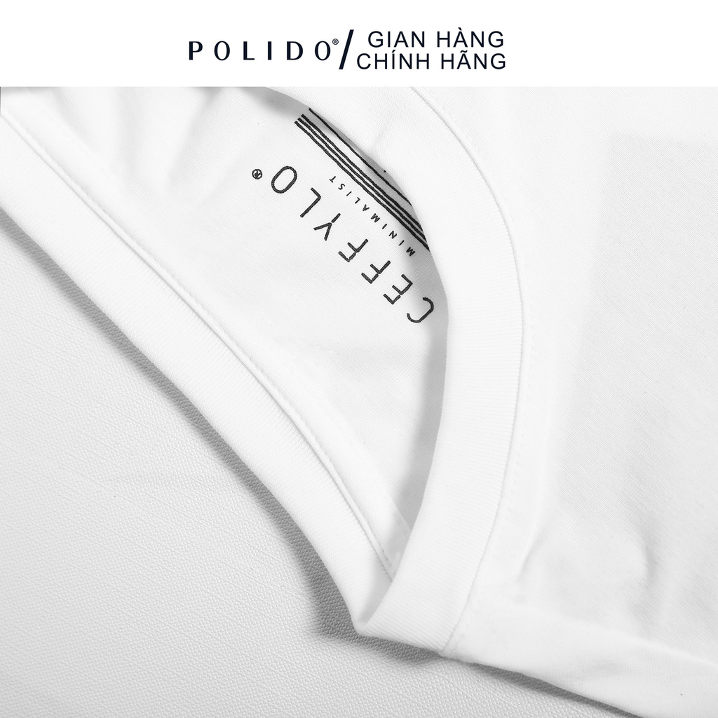 Áo Phông cotton trơn CEFFYLO phong cách basic chất vải cao cấp | BigBuy360 - bigbuy360.vn