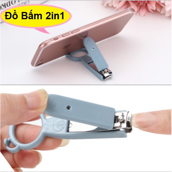 Dụng Cụ Bấm Móng Tay 2 Trong 1 + Giá Đở Điện Thoại