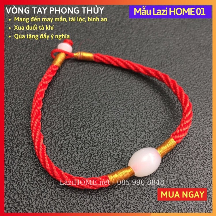 Vòng tay phong thủy [XẢ KHO HÀNG CHẤT], vong tay phong thuy Lazi HOME - Tụ vượng khí, mang lại may mắn, tài lộc, bình an