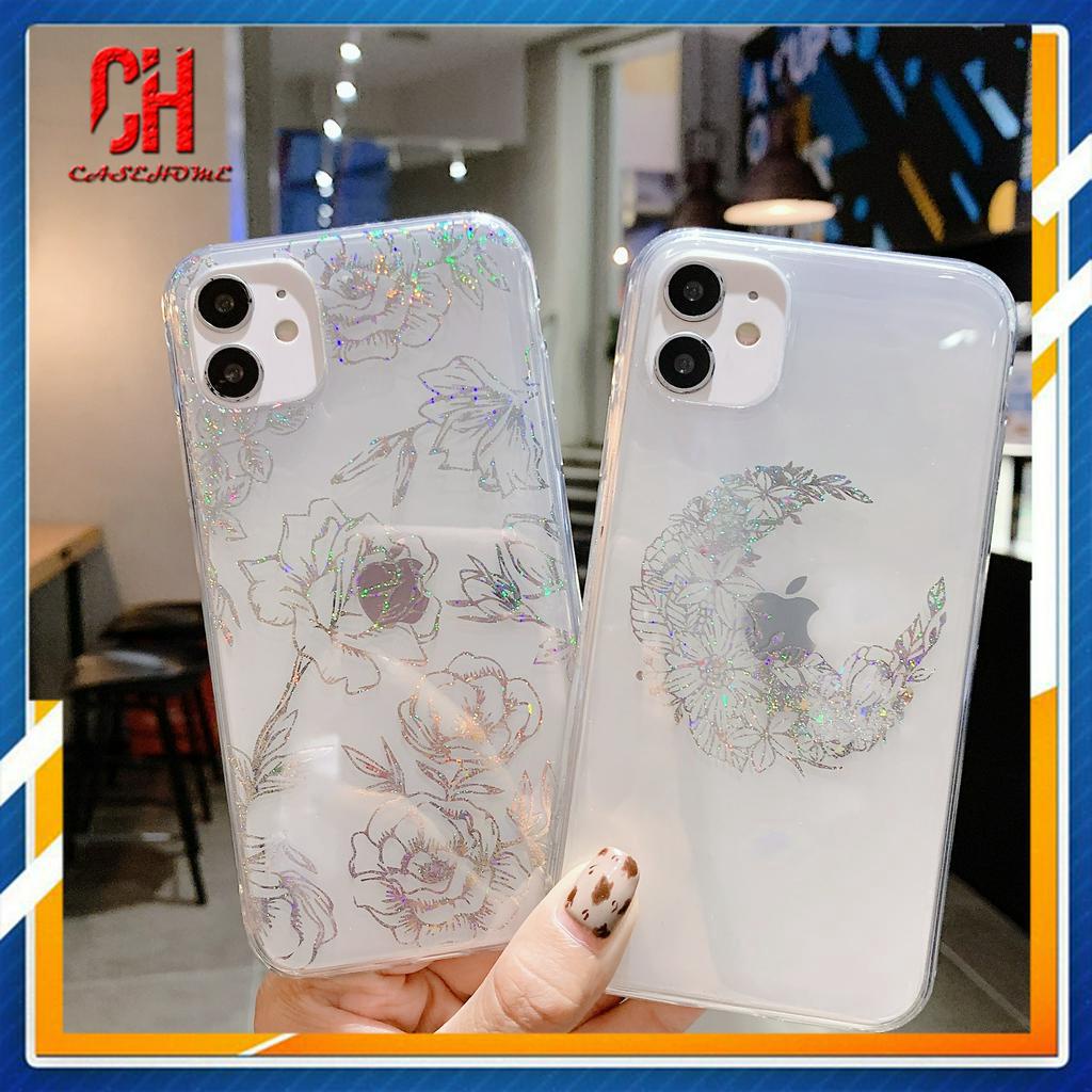 Casing Soft Case compatible for iPhone 7 Plus 11 7 8 X 8 Plus 7Plus XS Rose Flower TPU Case