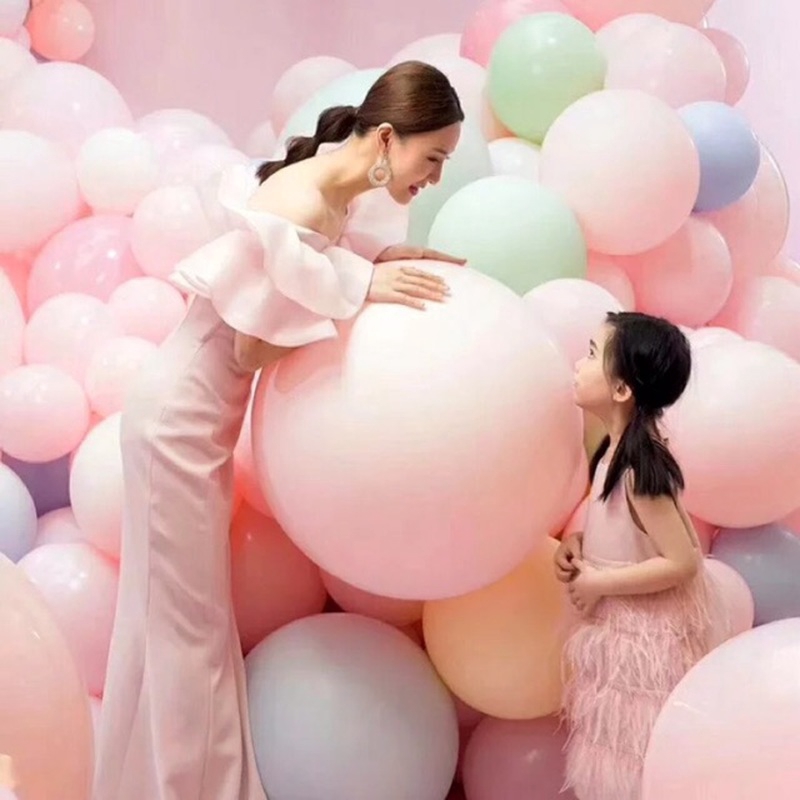 1 Bong Bóng 18 inch Màu Sắc Macaron Dùng Để Trang Trí Tiệc Cưới Sinh Nhật
