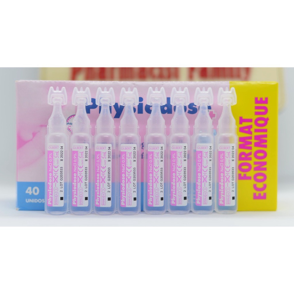 Nước Muối Sinh Lý Gifrer - Physiodose Pháp Tép Hồng Cho Bé Từ Sơ Sinh A Lá Kids
