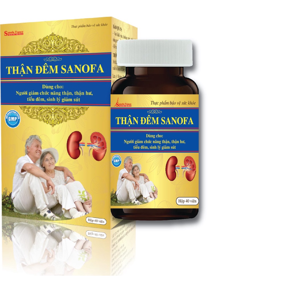 Thận Đêm SANOFA Hộp 40 Viên Giảm Tiểu Đêm, Tiểu Nhiều Lần