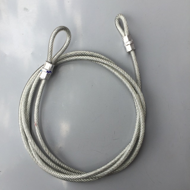 Dây cáp khóa xe bọc nhựa phi 8 dài 3m