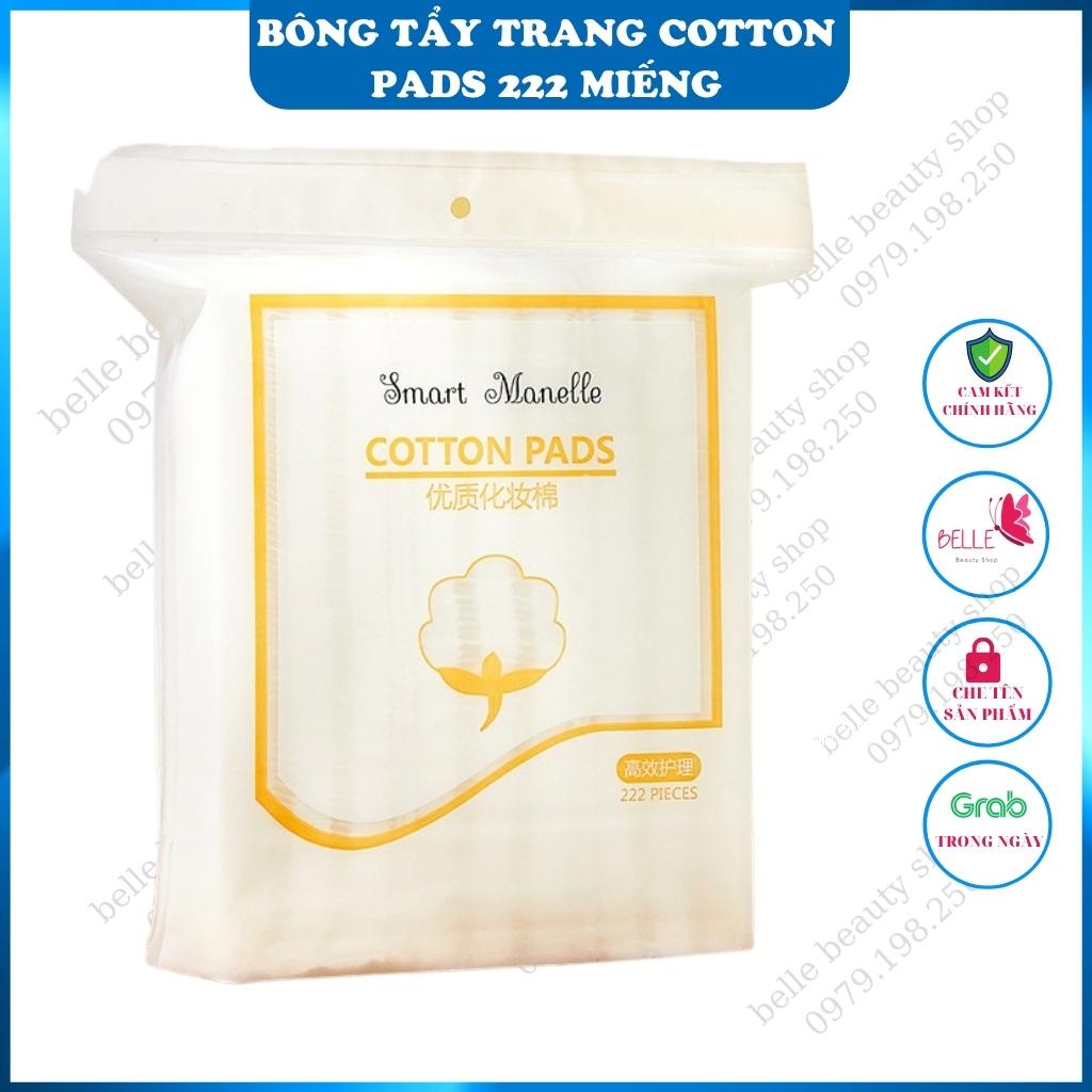 Bông tẩy trang Cotton Pads Nội Địa Trung, Bông tẩy trang 222 miếng Cotton Pads 3 lớp