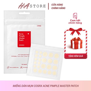 Miếng dán mụn cosrx acne pimple master patch 24 miếng màu đỏ, hút mụn clear fit master patch 18 miếng màu đen