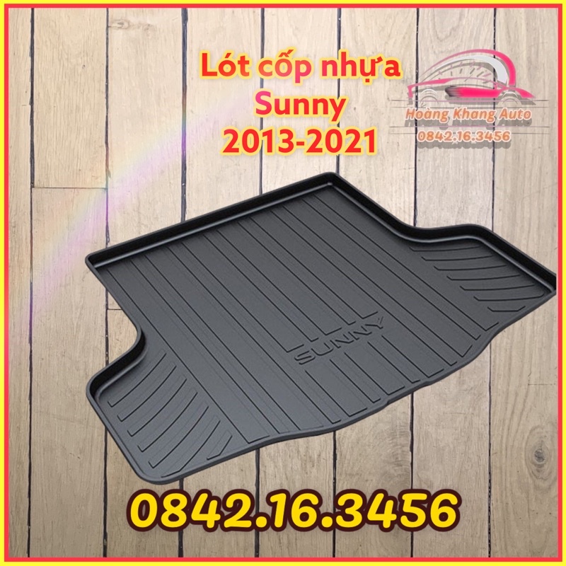 Lót cốp nhựa Nissan Sunny 2013 - 2023, nhựa dẻo đàn hồi