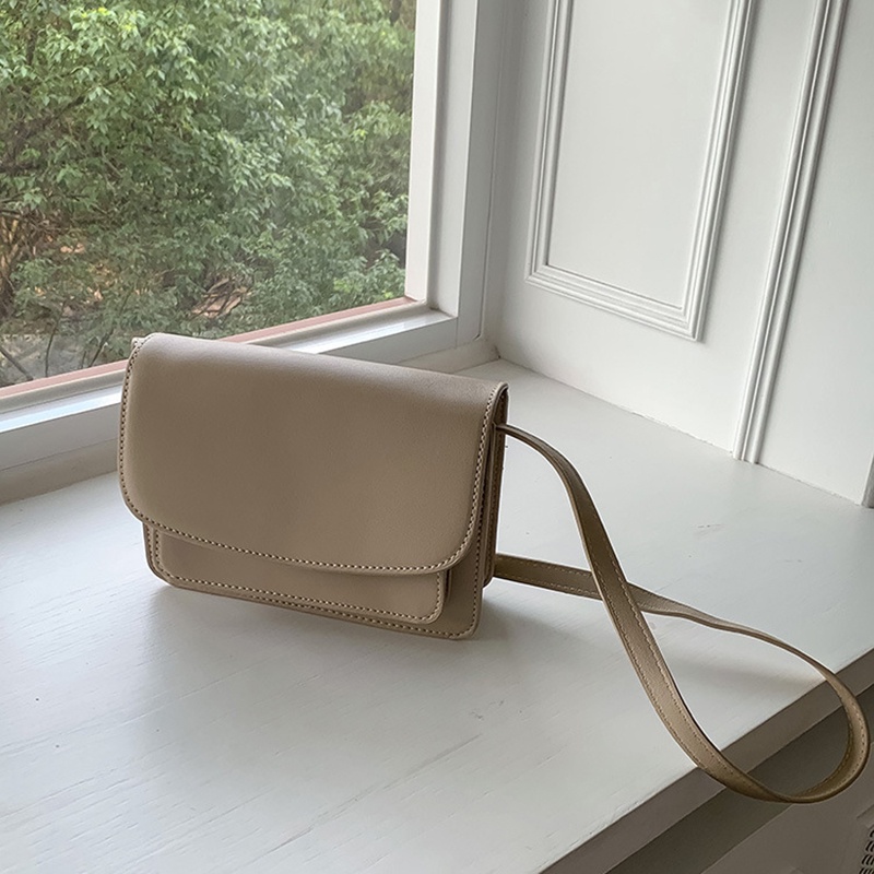 Túi Đeo Chéo Hình Vuông Nhỏ Nhiều Lớp Phong Cách Hàn Quốc Cổ Điển Thời Trang Cho Nữ