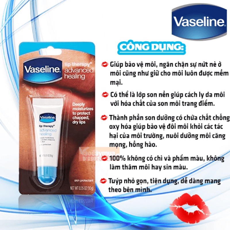 Son Tuýp Dưỡng Môi Vaseline Lip Therapy 10g