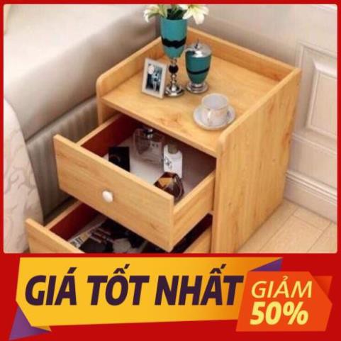 [Siêu sale giá RẺ] [GIẢM GIÁ SIÊU SỐC] Tủ kê đầu giường gỗ 2 tầng ngăn kéo chắc chắn