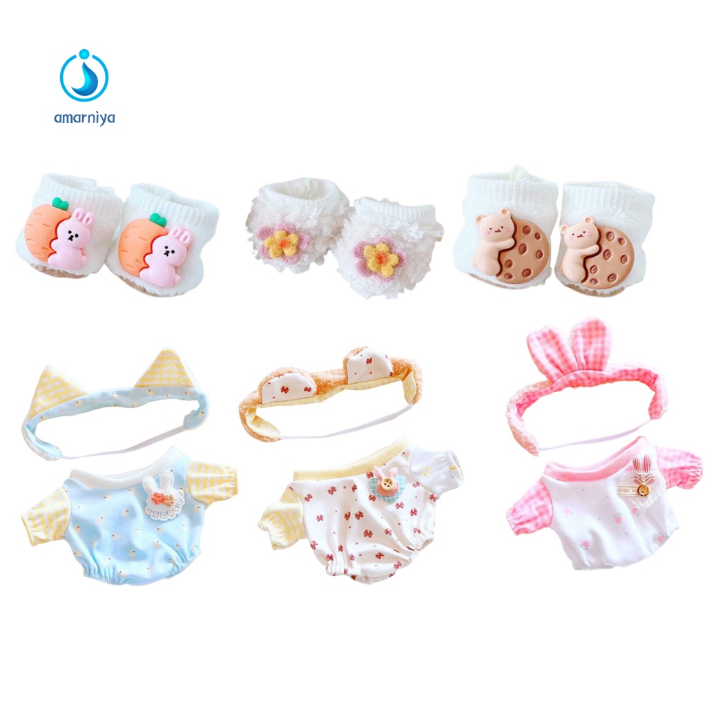 Amar Bộ Áo Liền Quần Búp Bê Mèo Xanh Dương Cà Rốt Búp Bê Thoải Mái Đáng Yêu Cho Gia Đình