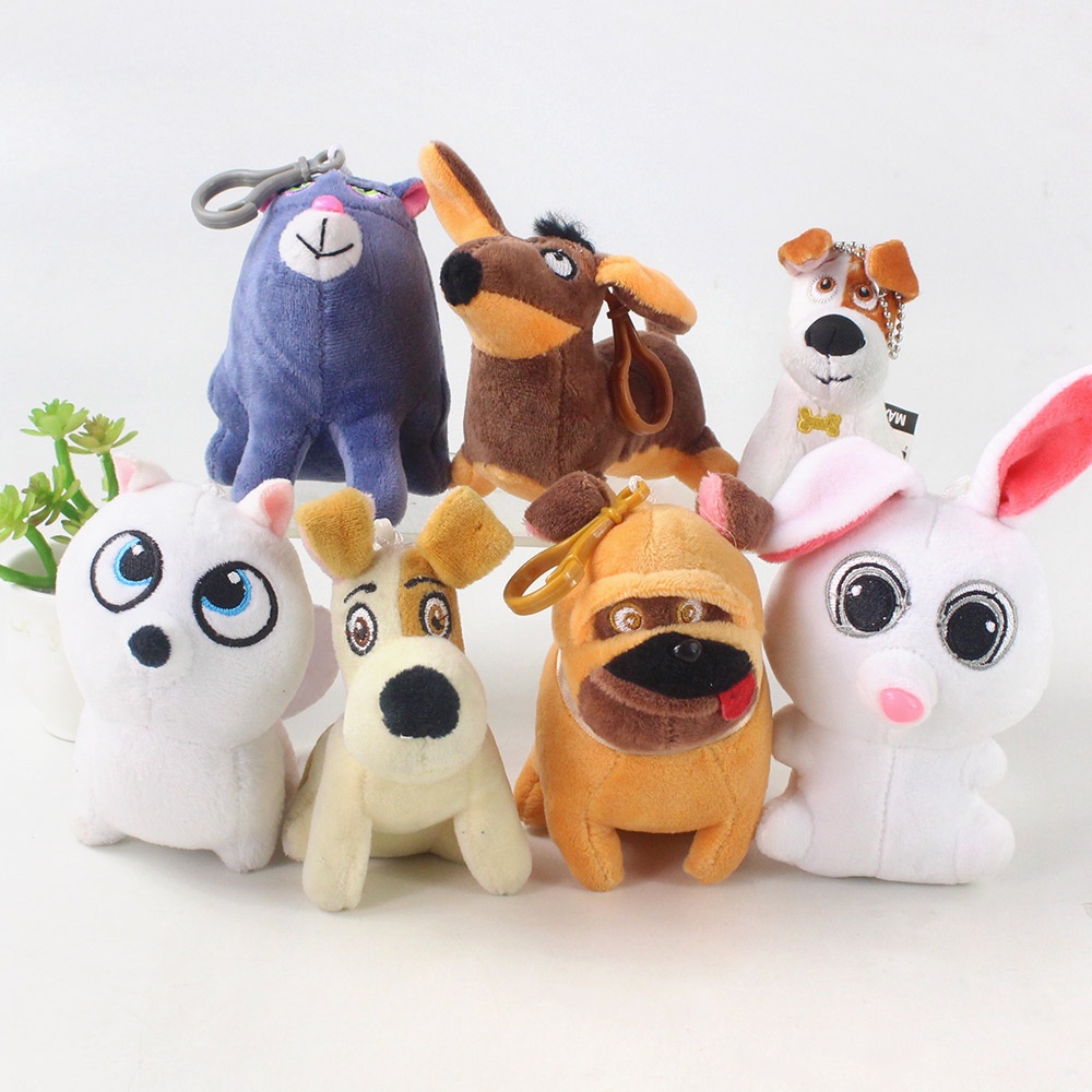Móc Khóa Thỏ Bông Mềm 7 Phong Cách Phim The Secret Life of Pets