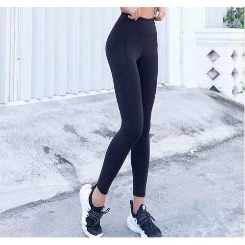 Quần legging nữ cạp cao nâng mông thể thao tập gym yoga chạy bộ co dãn thoáng khí GYGA