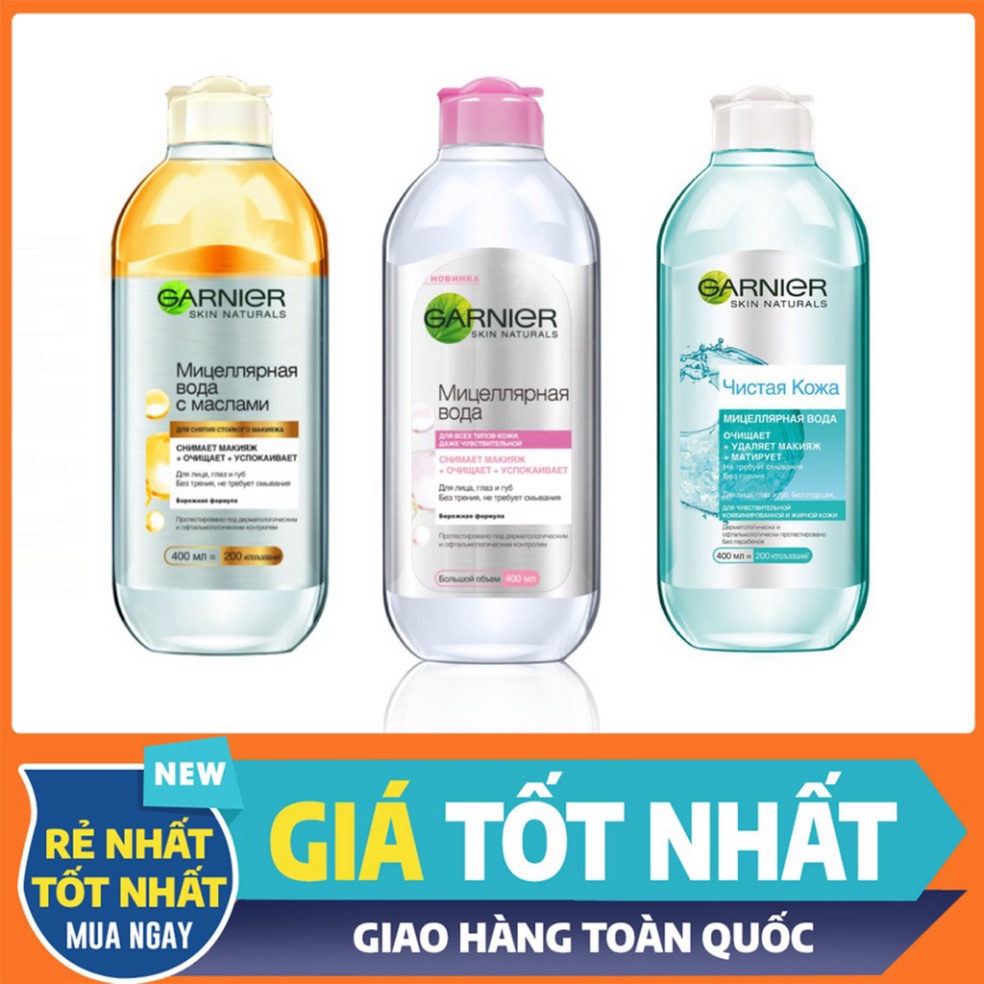 Nước Tẩy Trang Garnier Nga 400ml đủ bill