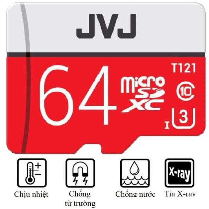 Thẻ nhớ JVJ 16/32/64/128 Gb✨CHÍNH HÃNG 💥 JVJ Pro U3 Class 10 – chuyên dụng cho CAMERA tốc độ cao - Bh 5 năm | BigBuy360 - bigbuy360.vn