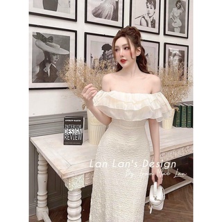 Đầm bẹt vai voan tầng💖 KÈM ẢNH THẬT