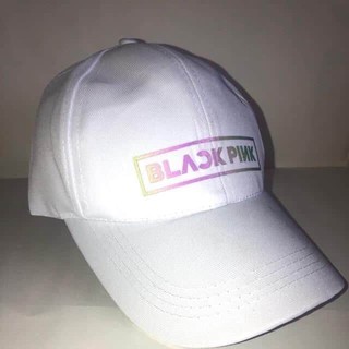 Mũ lưỡi trai trắng phản quang blackpink