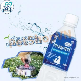 Nước Khoáng Cấp Đạm & Canxi Cho Chó Mèo BOWWOW Chai 500Ml