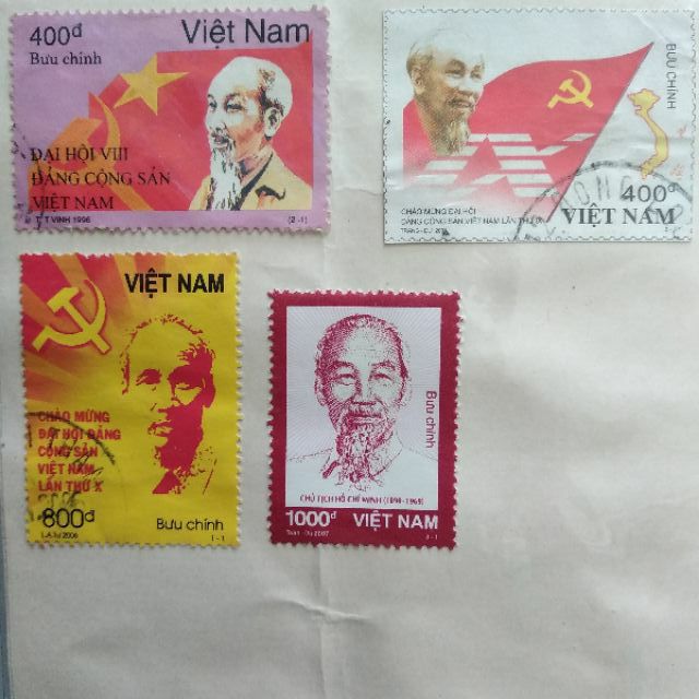 TEM Bưu chính Chào mừng Đại hội Đảng Cộng sản Việt Nam lần thứ X