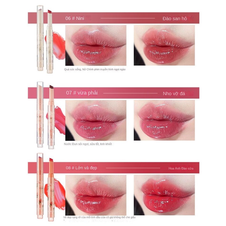 Son bóng tình yêu flortte Dòng sản phẩm Son môi dạng thỏi First Kiss Stick Jelly Lipstick